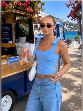 VIRAL ZARA SUMMER VACATION CUTE BOW TOP SIZE S
🚨NO DISCOUNT